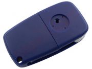 Generic product - 3-button blue remote control shell for Fiat Stylo, with battery in rear cover